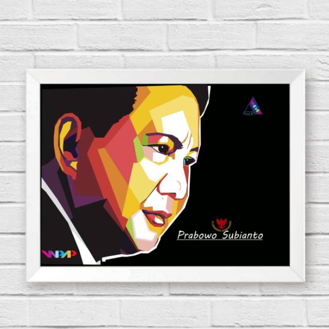 Custom  Hiasan dinding WPAP  bapak Prabowo