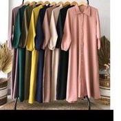 GAMIS MOSCREPE POLOS NIDIA DRESS MOSCREPE BUSUI DAILY DRESS MUSLIM