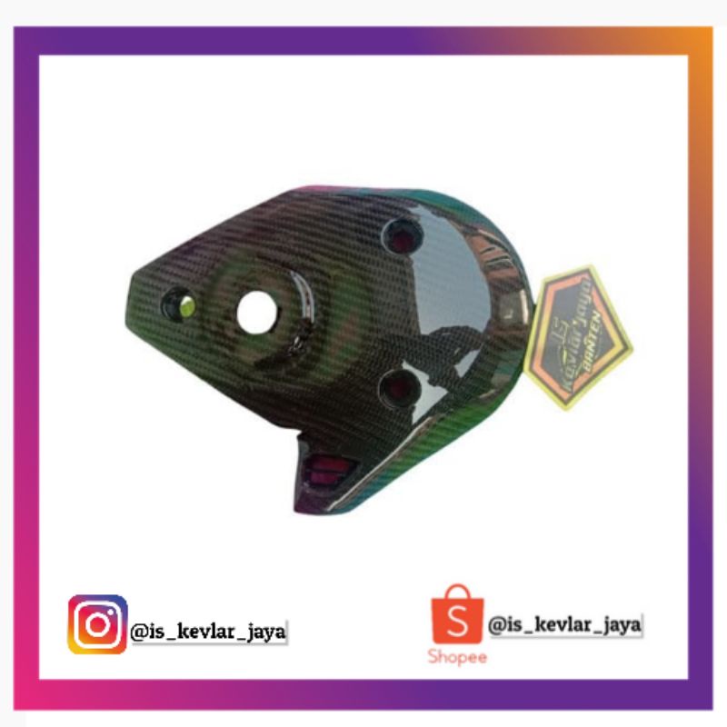 COVER AIRDUCK KEONGAN SCOOPY 2021 KARBON KEVLAR