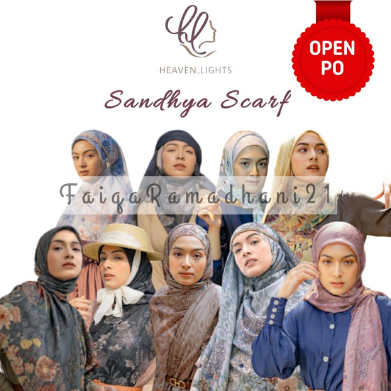 SANDHYA SCARF HEAVEN LIGHTS *PEARL*