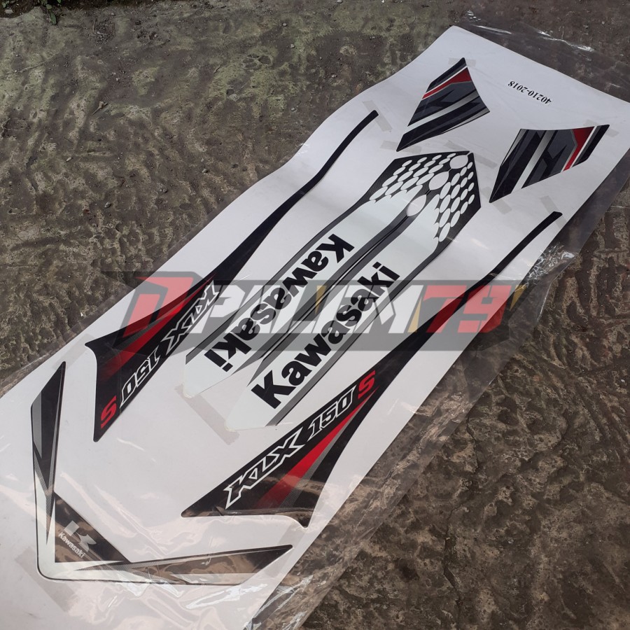 Stiker Body Ori KLX 150 S Decal Original Kawasaki Dekal Sticker Striping