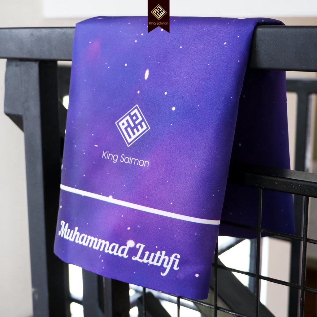 Sajadah Custom Nama | Sajadah Travel Custom Nama Bahan Premium