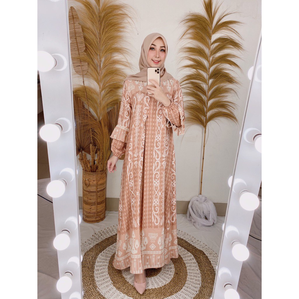 GAMIS MAXMARA LUX // MOTIF CANTIK ELEGAN // BUSUI FRIENDLY // 4 WARNA