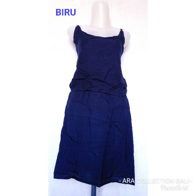 DRESS KIPIR POLOS ROK PENDEK BALI