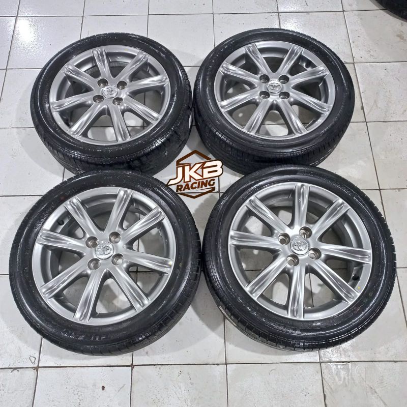 VELG SECOND STANDAR MOBIL COPOTAN YARIS TRD R16 + BAN TURANZA 195/50 R16