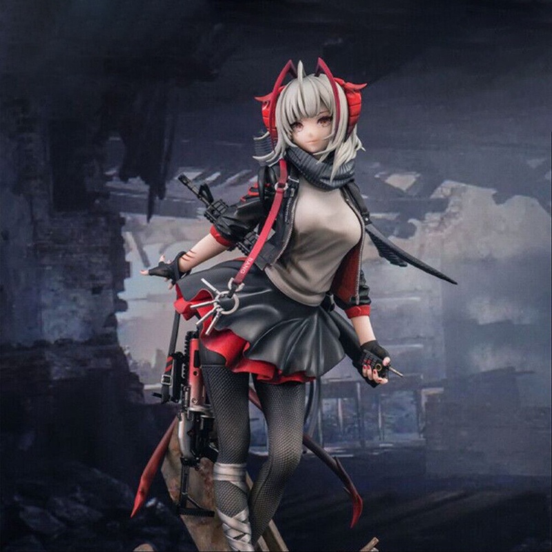 Mainan Action Figure Model Anime Arknights W 1 / 7 Karakter Game Ukuran 27CM Untuk Koleksi