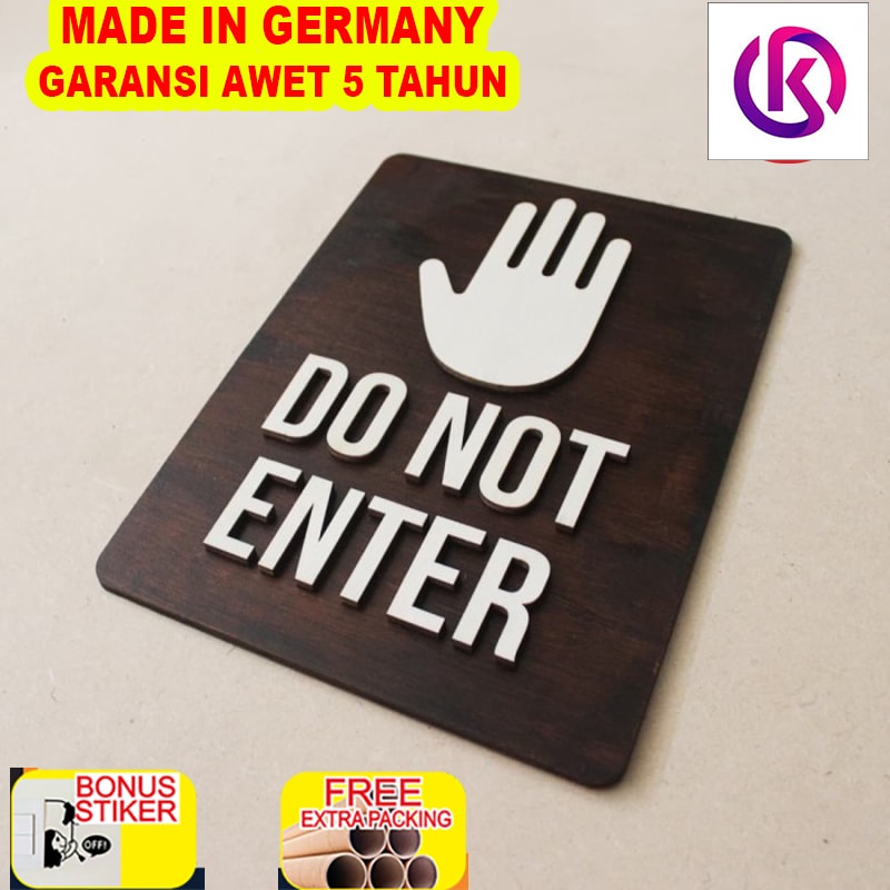 

Murah Sign Board Kayu Do Not Enter | Sign Dilarang Masuk | Papan Signage