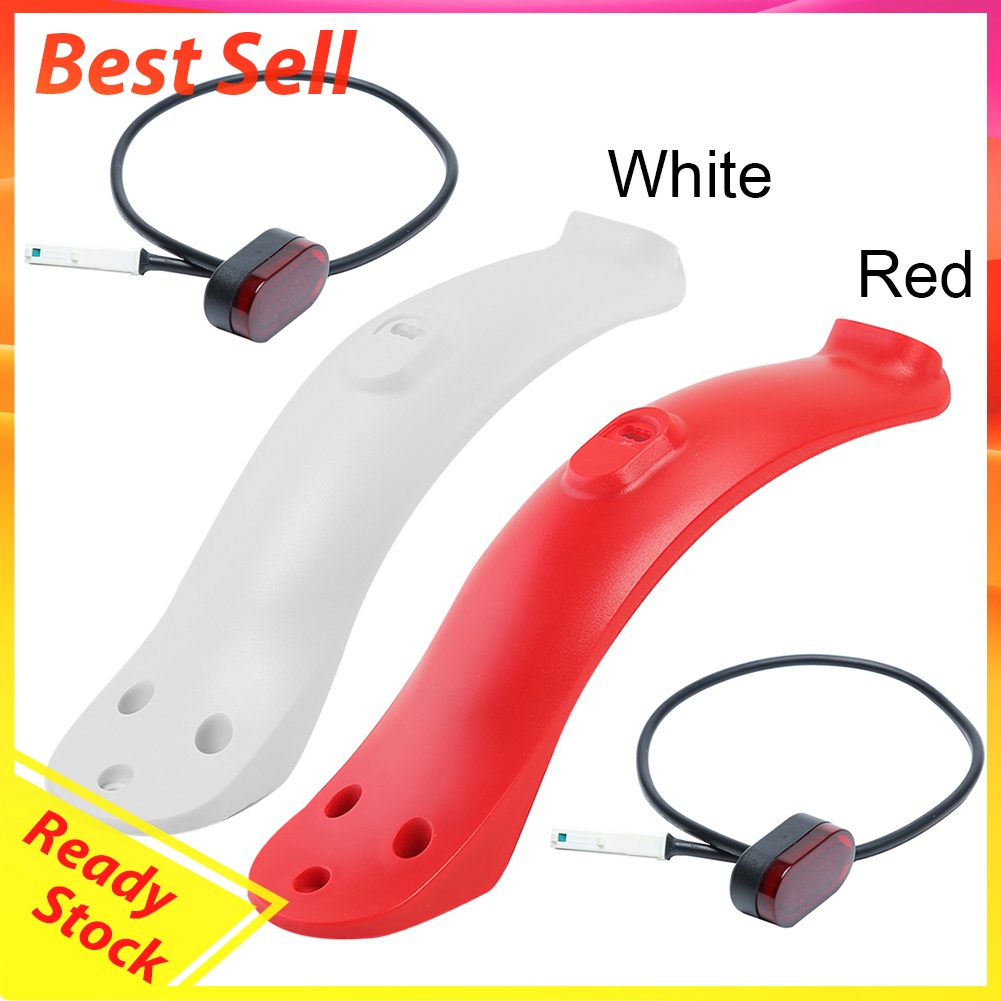 Electric Scooter Rear Wheel Mudguard Fender w/ Taillight for M365/M365 Pro