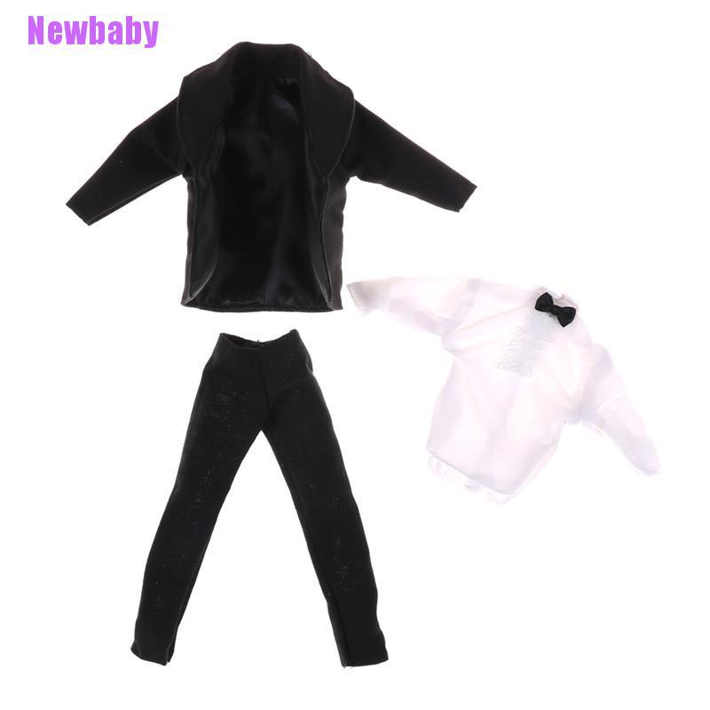 (Newbaby) 1 set Tuxedo Formal Aksen Pita Warna Hitam Untuk Pernikahan