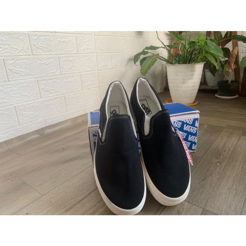 vans Slip on Black white OG Perfect Kick Original