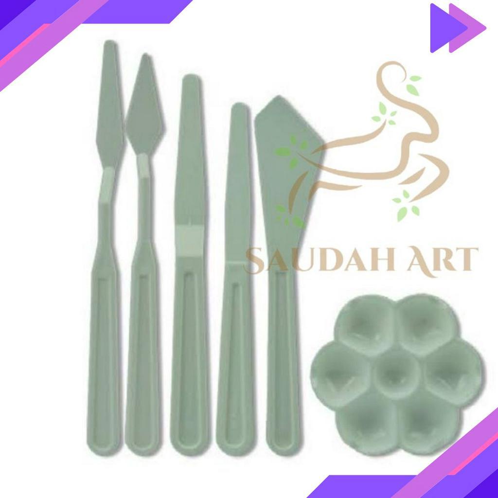 

FLASH SALE palette knife set palet knife pisau lukis BUTTERFLY isi 6 pcs