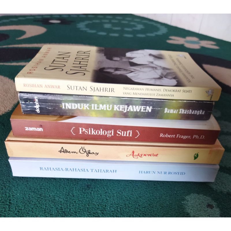 5 Buku Aksperest Hamba Cinta, Rahasia Taharah, Psikologi Sufi, Induk Ilmu Kejawen & Sutan Sjahrir