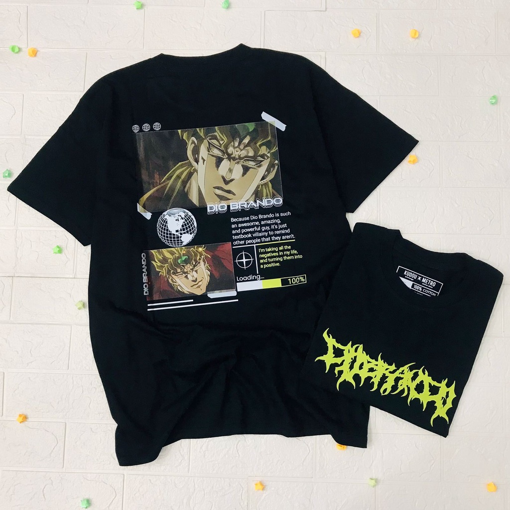 Tshirt Dio Brando Anime Manga Jojo's Bizarre Premium Unisex