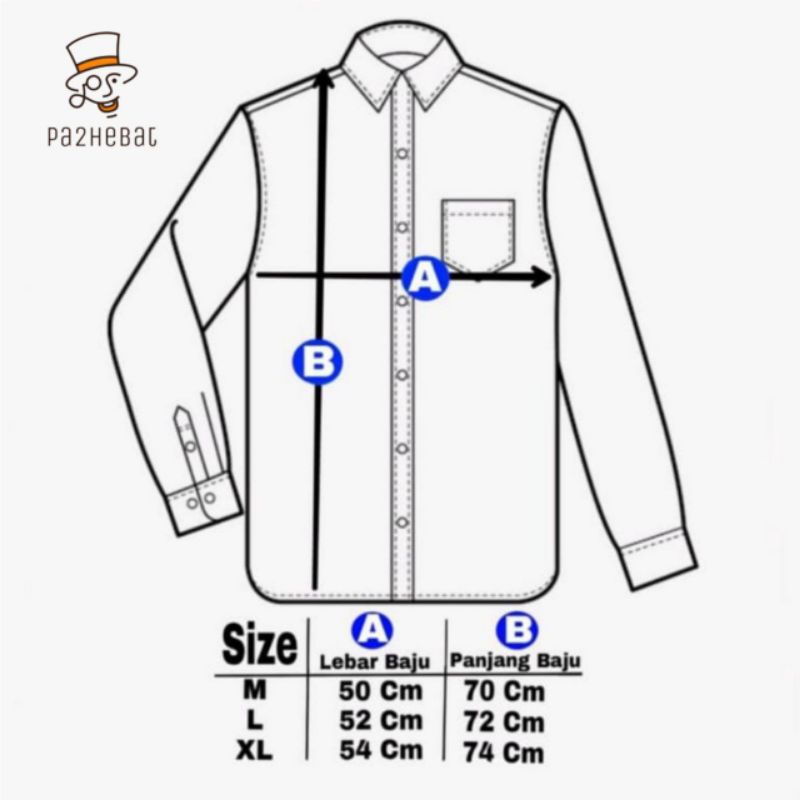 kemeja dewasa lengan panjang // kemeja polos dewasa  M L XL