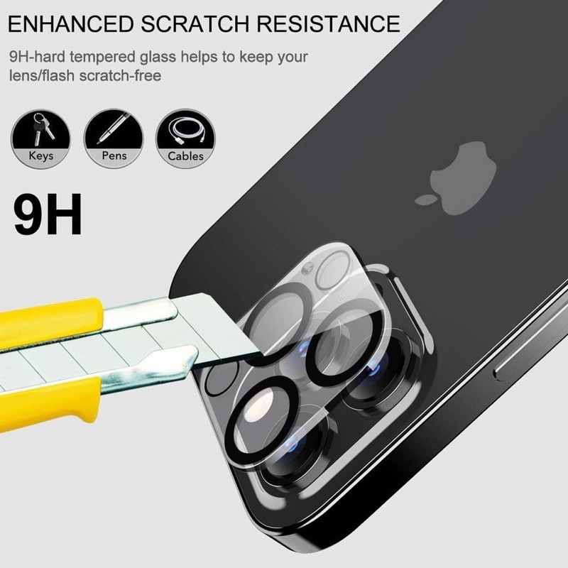 Tempered Glass Camera Lens Diamond HD Clear for iPhone 11 12 13 14 PRO MAX Protective Film