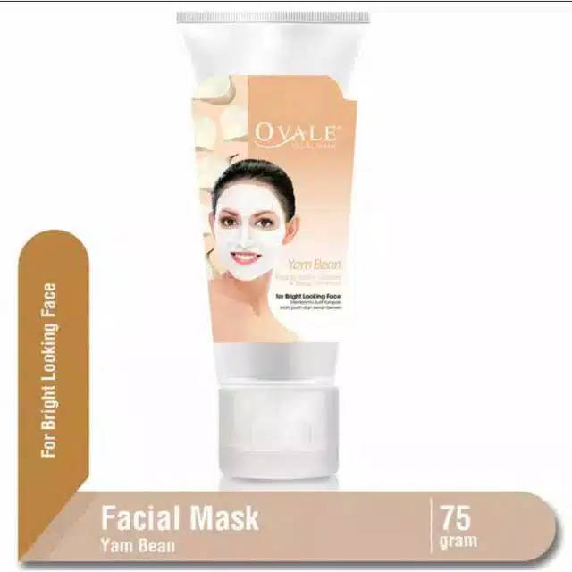 Ovale facial mask tube 75ml | masker oval bengkoang/lemon tube 75ml