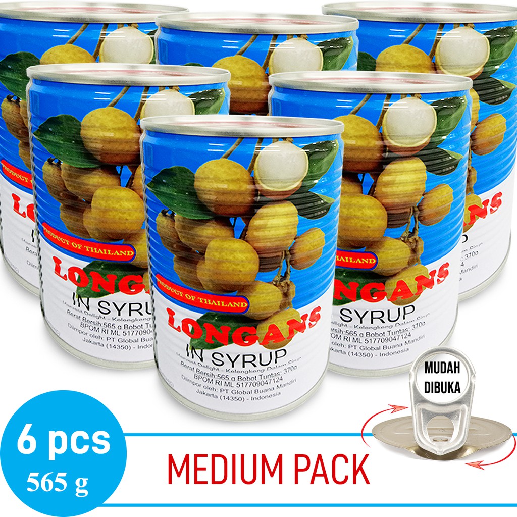 

Medium Pack Longan in Syrup 565g x 6 Pcs