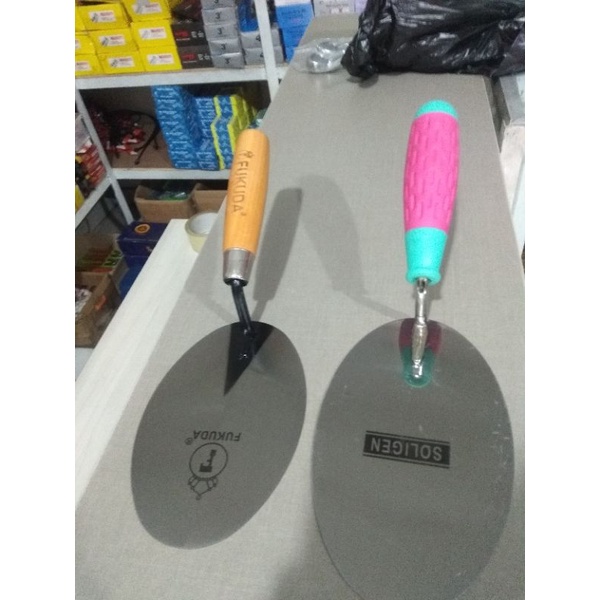 Sendok semen Fukuda/soligen sendok tembok bulat alat tukang