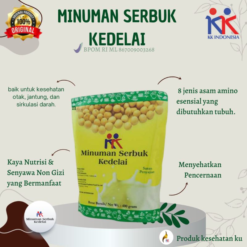 

KK Minuman Serbuk Kedelai Soyabean Cegah Osteporosis 400gr