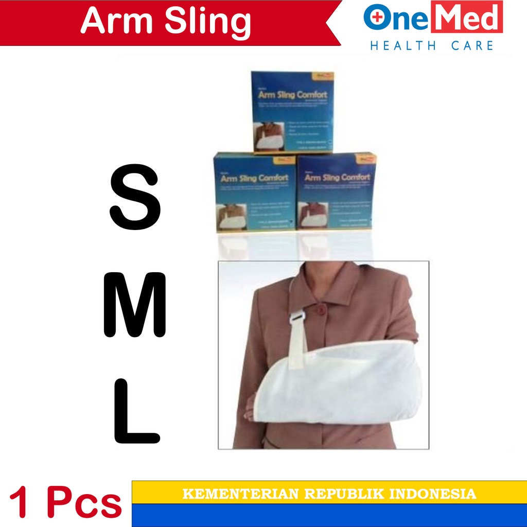 Arm Sling Comfort ukuran S M L Penyangga Lengan Tangan Patah OneMed
