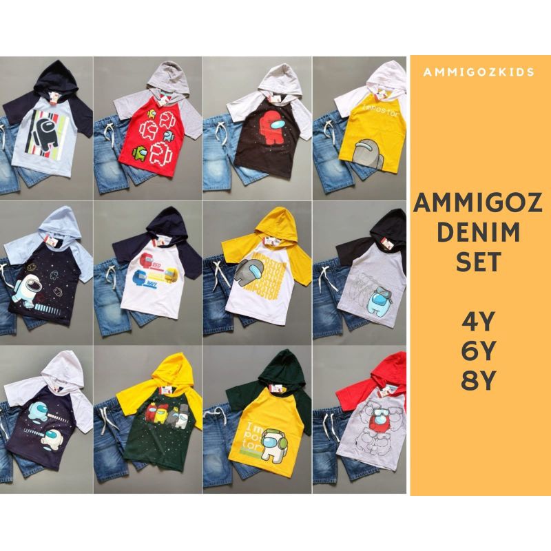 ORIGINAL Ammigoz Amigoz Kids Hoodie Among Us Anak Laki Laki