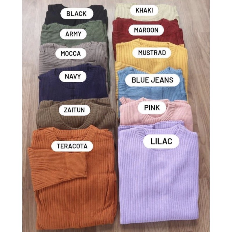 ONESET KNIT BEST SELLER / ONE SET RAJUT TURKI ( ATASAN &amp; BAWAHAN ) BY SYSLABEL A1
