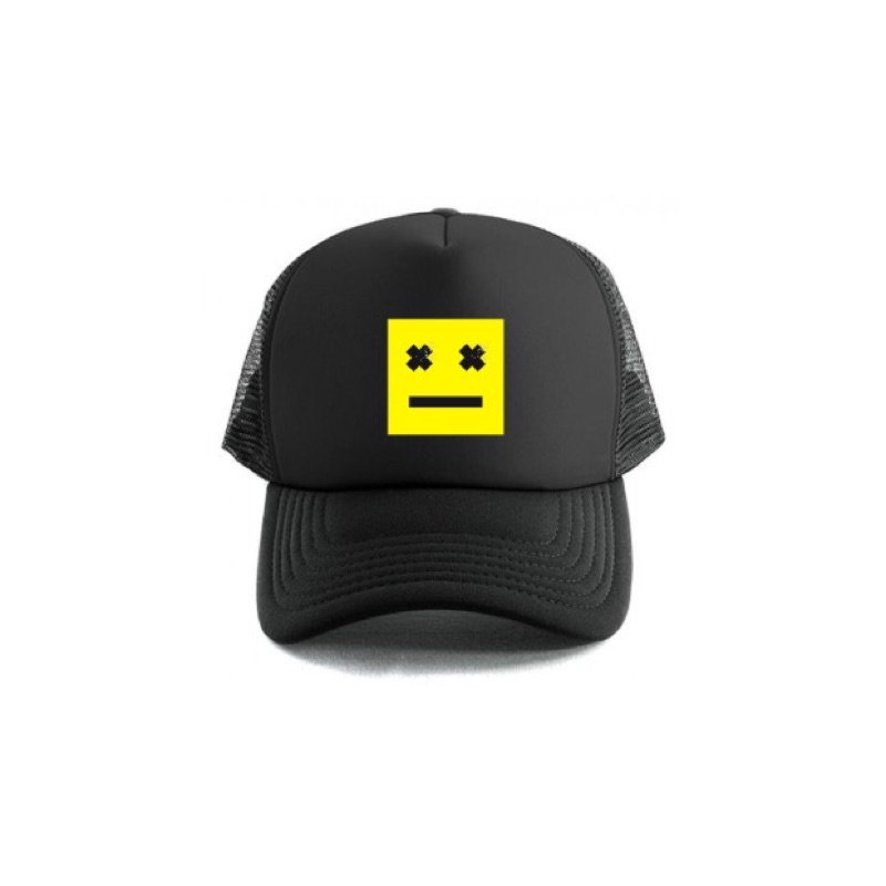 Topi Trucker Emot Yellow