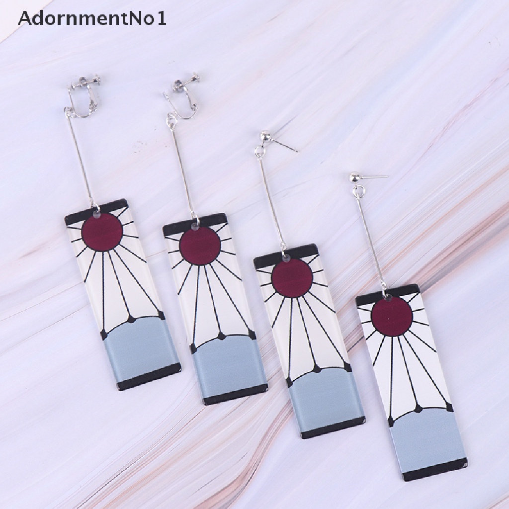 (AdornmentNo1) Anting Tusuk Gantung Panjang Desain Anime Tanjiro Untuk Wanita