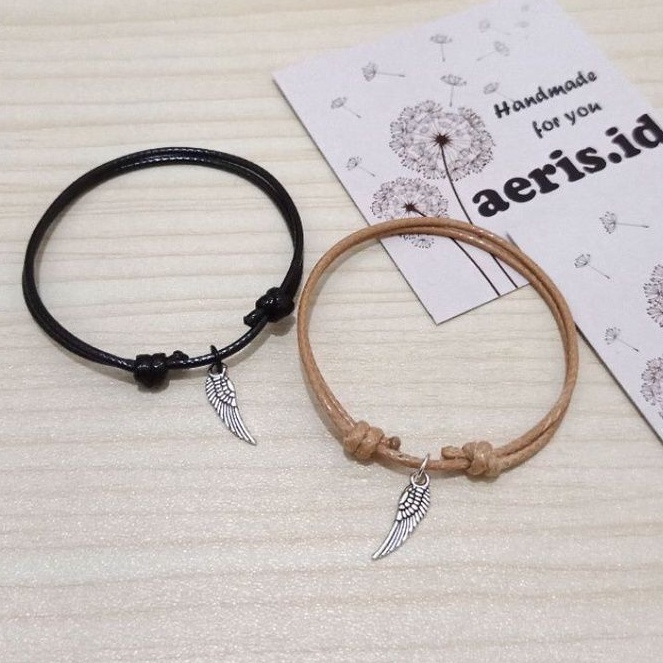 Gelang Charm Sayap Silver