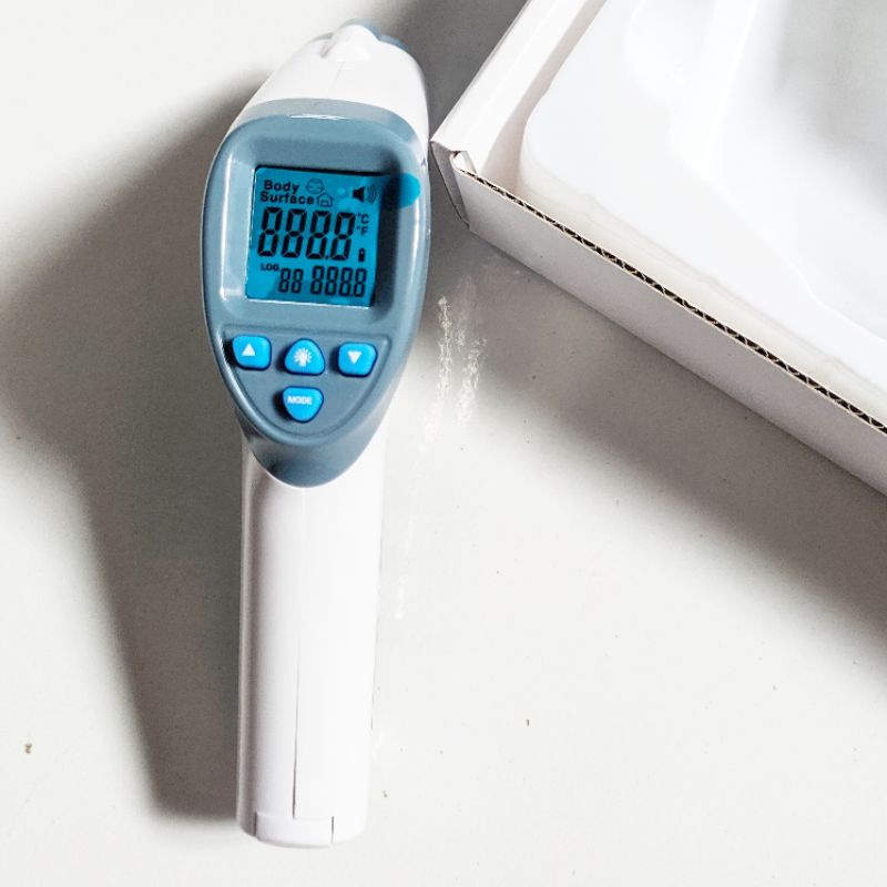 Termometer tembak digital dahi Thermo gun infrared alat pengukur suhu tubuh badan infra merah thermometer non contact