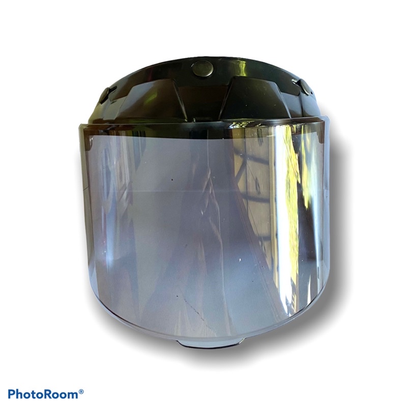 Kaca Helm Bogo Flat Datar Bening Smoke
