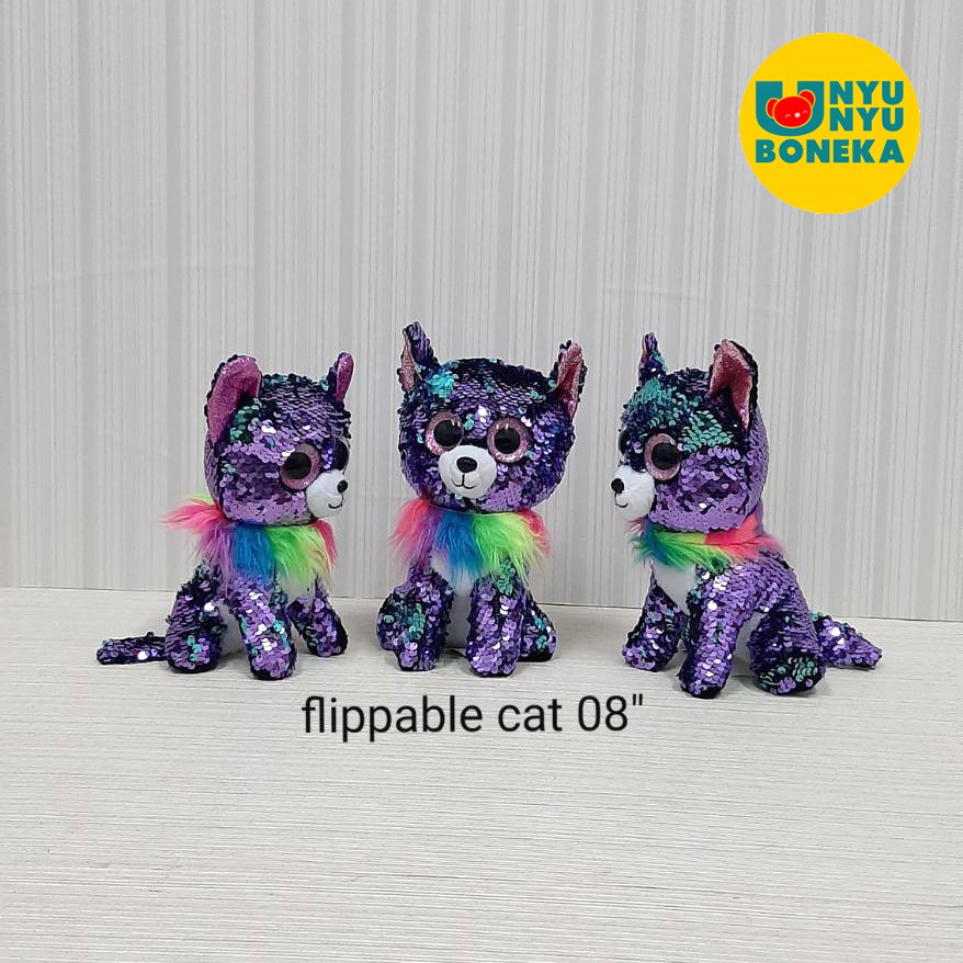 Boneka Flippable cat kucing import