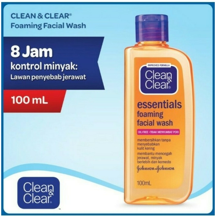 TERMURAH Clean n clear foaming face wash 50ml / 100ml #Vitamin_Ku