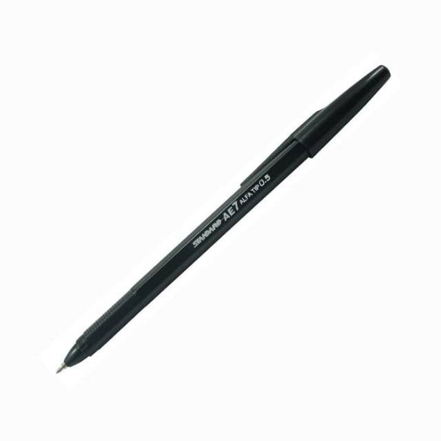 [✅COD] BOLPEN STANDARD AE7 BALLPOINT STANDARD STANDART STANDAR AE7 BOLPEN WARNA HITAM ALFATIP 0.5 mm