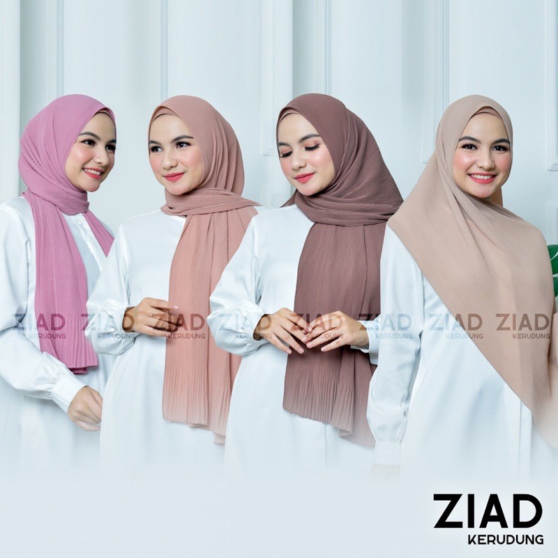 Pashmina Plisket Lidi by Ziad Kerudung