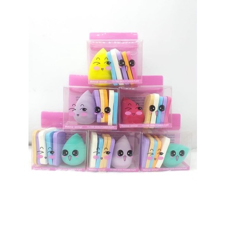 SPONS MAKE UP ISI 6 PCS/ SPONGE MAKE UP SET ISI 6 PCS