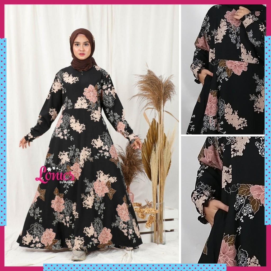 Gamis Muslim Wanita Busui Casual Dress Gf 03 Gamis Syari Sar I Mewah Premium Motif Kekinian Terbaru Shopee Indonesia
