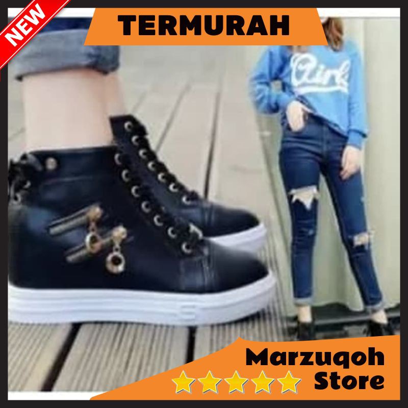 Sepatu | Sepatu Wanita | Sepatu Boots | Sepatu Boots Korea | Sepatu Boots Wanita Kanza SBO339