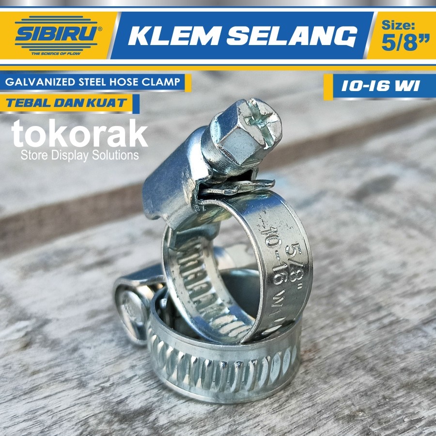 KLEM SELANG 5/8 INCH SHERLOCK KLEM CLAMP CLAM GAS