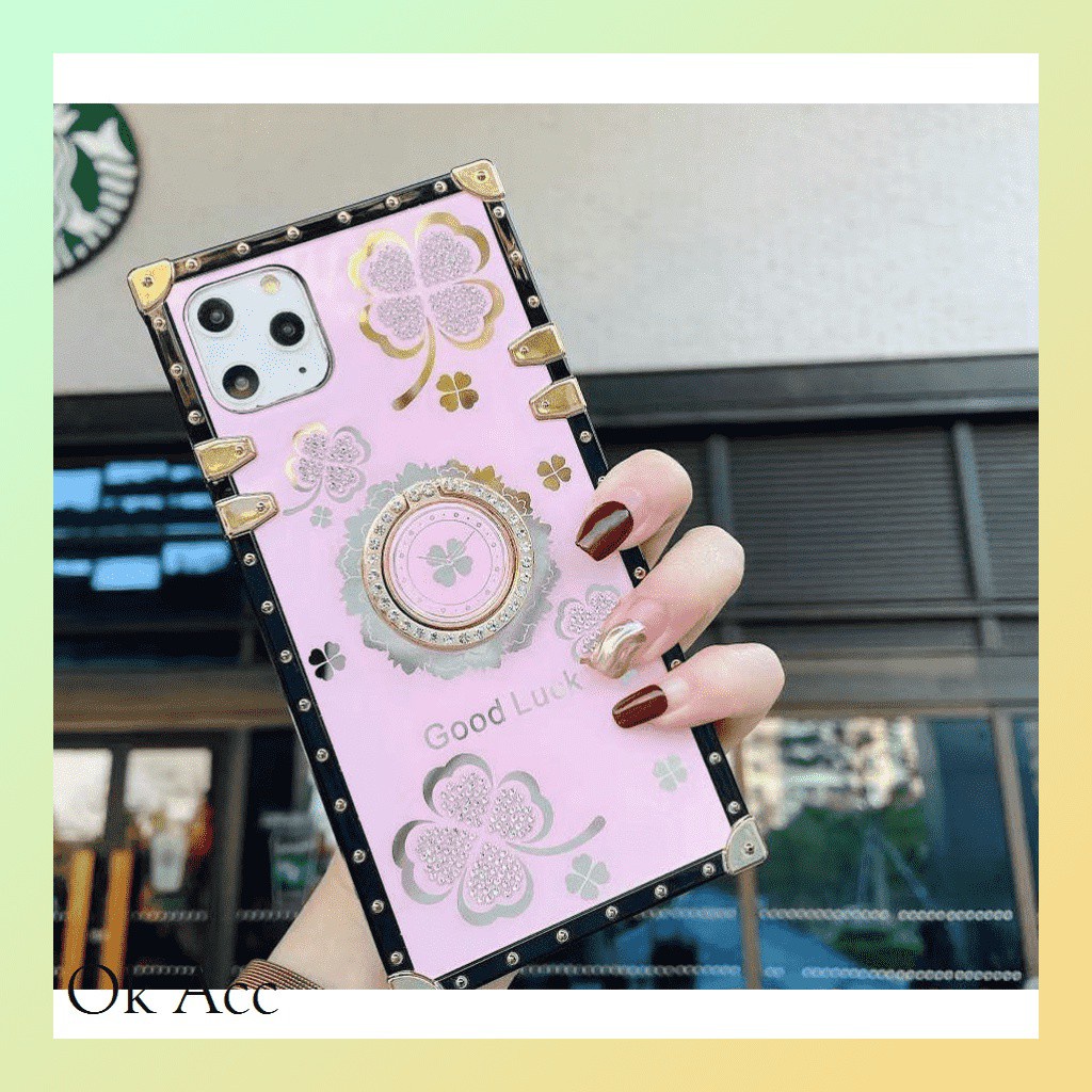 Back case LV + ring stand Iphone 6 6S 6+ 6S+ 7 8 SE 7+ 8+ X Xs Xr Xs Max 11 Pro 12,OPPO RENO 4F FH09