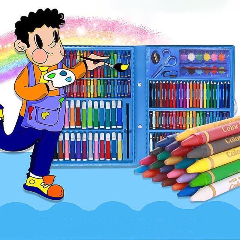 

Art Set 150 Pcs Pensil Warna Crayon Alat Lukis Anak