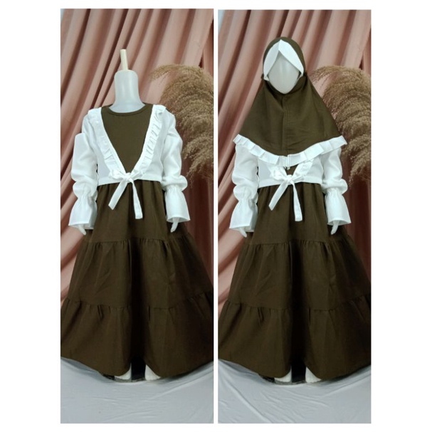 GAMIS ANAK MODEL LESTI / SET GAMIS ANAK 1 2 3 4 5 6  / GAMIS ANAK SYARI