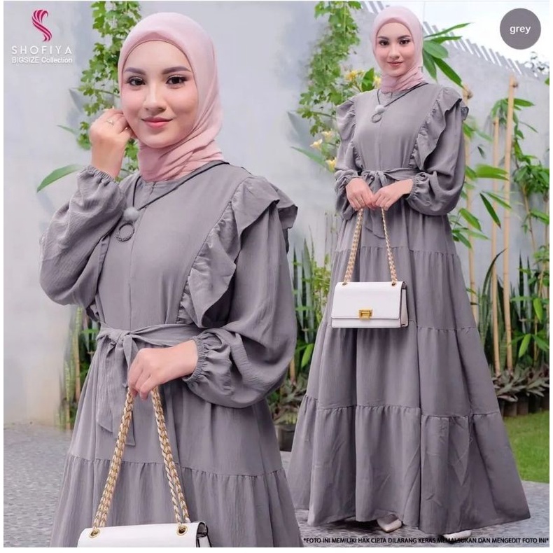 AYUNDA DRESS CRINKCLE AIR BLOW / BAJU CEWEK KEKINIAN 2022/PAKAIAN MUSLIM TERLARIS2022 BAHAN CRINKLE AIR FLOW TERMUARAH/ FASHION MUSLIMAH 2022 / GAMIS WANITA TERBARU