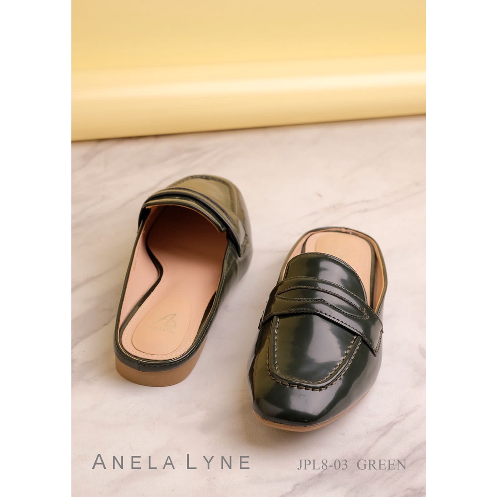 ANELA LYNE FLAT MULES BATHANY PL8-03 ORIGINAL