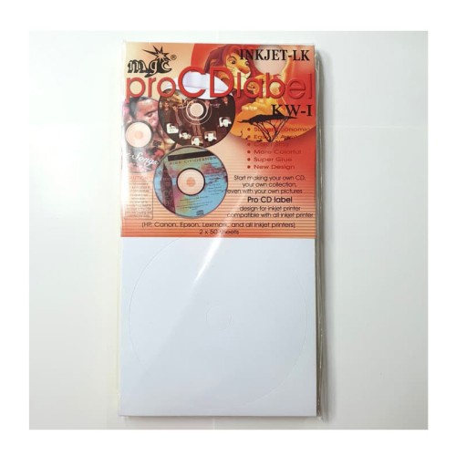 

Label CD-DVD Inkjet Sticker Camel Isi 50 Lembar