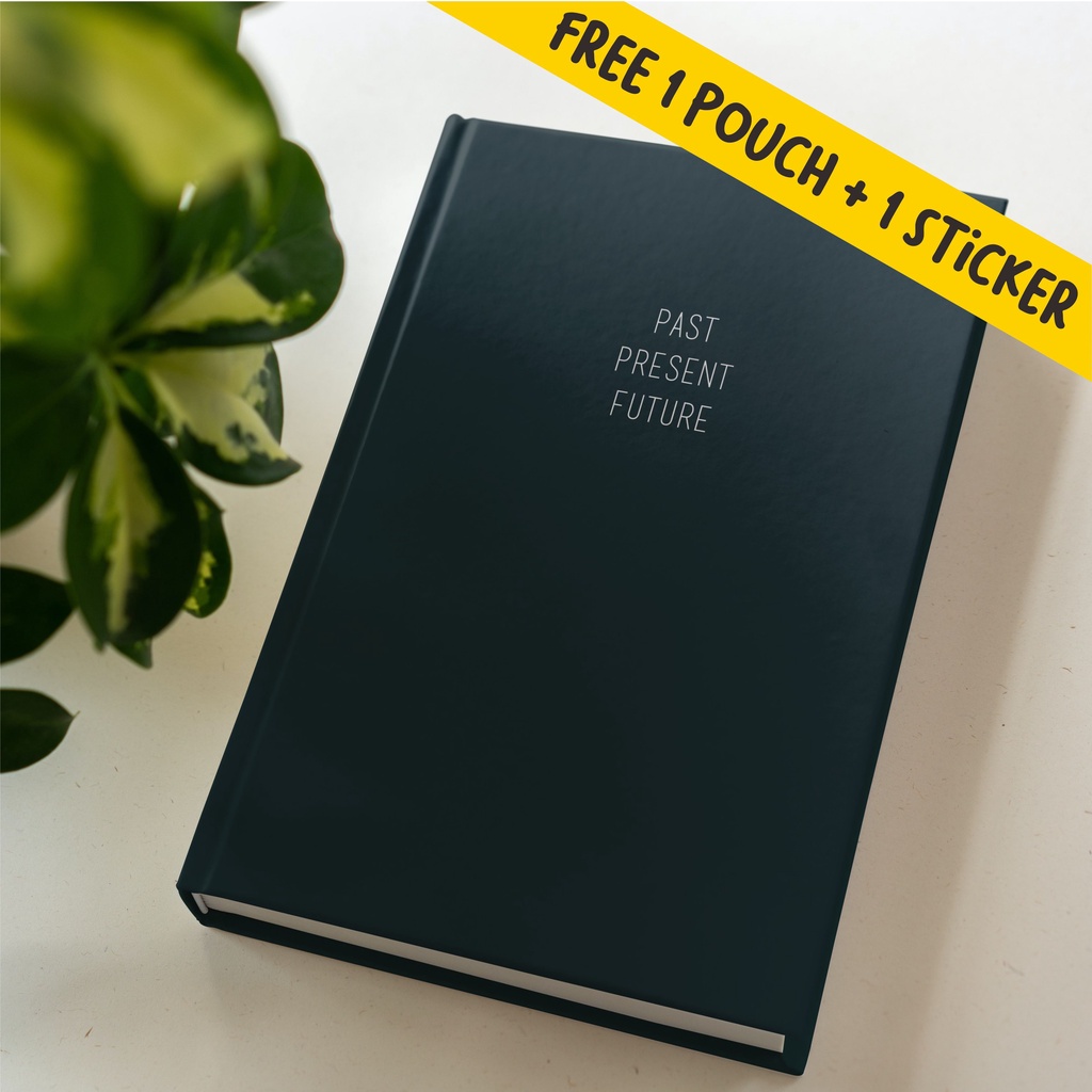 

Buku Catatan Journal Diary Buku Tulis Notebook Agenda, Polos dan dotted Past Present Future