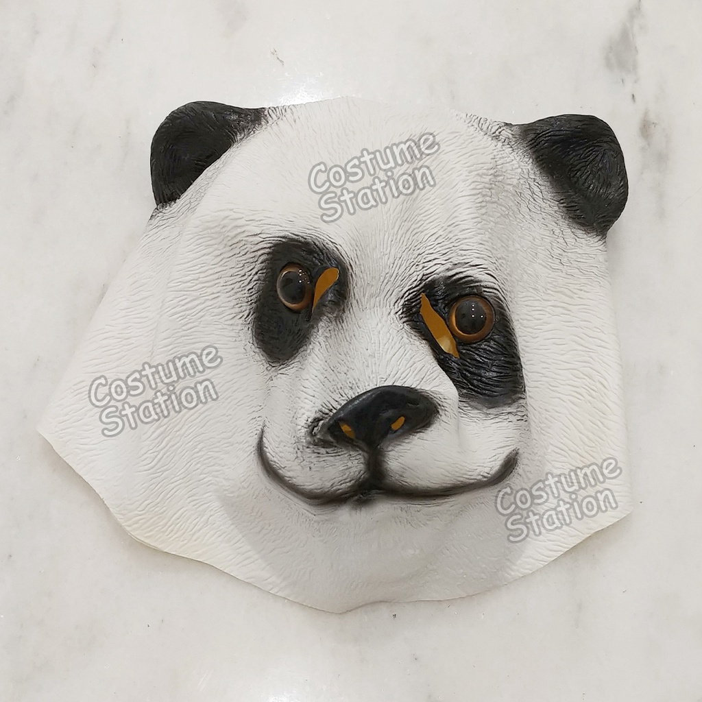 Topeng Panda / Mask Latex Hewan Binatang Animal Halloween