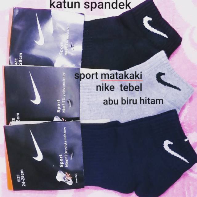 KAOS KAKI SPORT MATA KAKI NIKE BORDIR