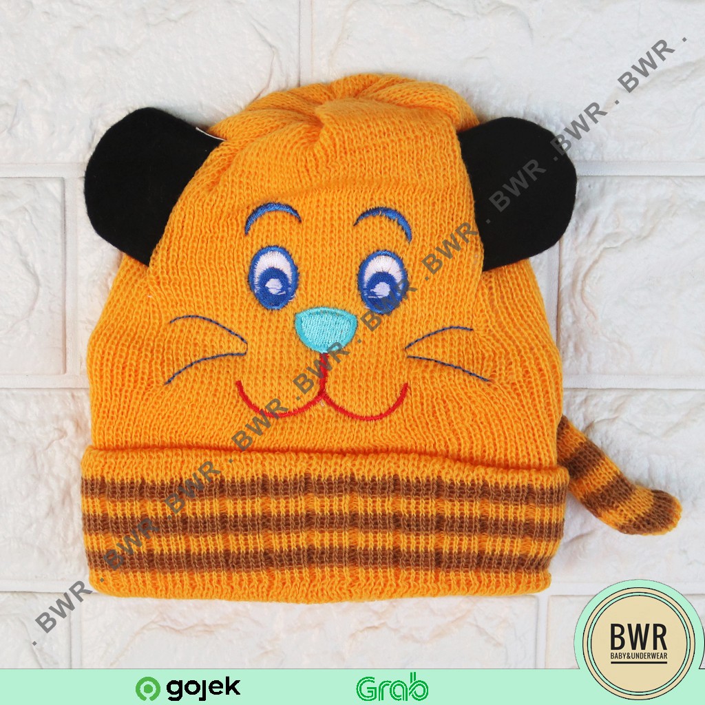 Topi Boboko Rajut | Topi Rajut Jumbo Motif Kucing