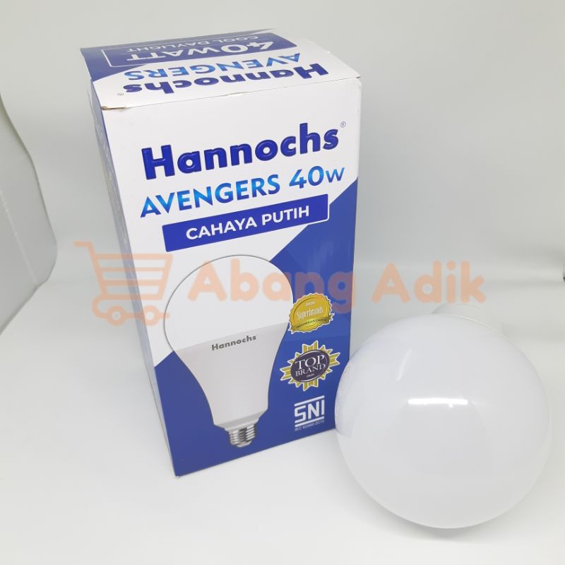 Hannochs Avengers 40w 40 w watt Daylight Putih Lampu Bohlam Led Bulb